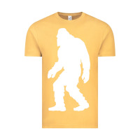 Vintage Mustard bigfoot walking silhouette Vintage Tee - artisFamous