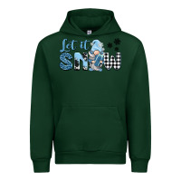 Forest Green let it snow gnome Urban Hoodie - BarkalooDesign