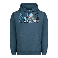 Pigment Midnight Navy let it snow gnome Urban Hoodie - BarkalooDesign