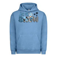 Pigment Pebble Blue let it snow gnome Urban Hoodie - BarkalooDesign