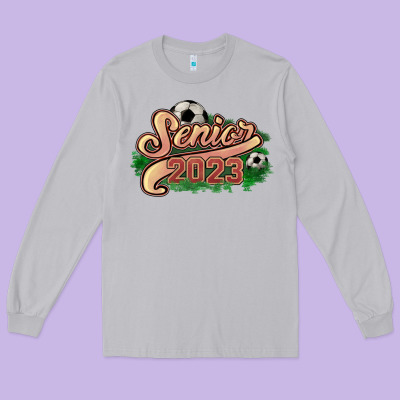 Senior 2023 Soccer Long Sleeve Tee Designed By Howdyjamesfarm
