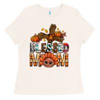 Bone Western Blessed Mom With Cross Ladies Tee - BundleAndBundleShop