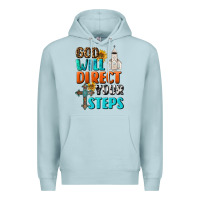 Blue Mist God Will Direct Your Steps Premium Hoodie - BundleAndBundleShop