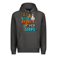Charcoal Heather God Will Direct Your Steps Premium Hoodie - BundleAndBundleShop