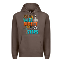 Coffee God Will Direct Your Steps Premium Hoodie - BundleAndBundleShop