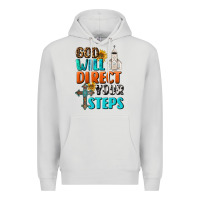 Dove Grey God Will Direct Your Steps Premium Hoodie - BundleAndBundleShop