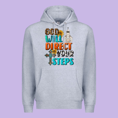 God Will Direct Your Steps Premium Hoodie Designed By Bundleandbundleshop