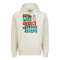 Oatmeal Heather God Will Direct Your Steps Premium Hoodie - BundleAndBundleShop