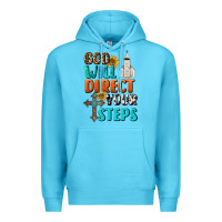 Ocean Blue God Will Direct Your Steps Premium Hoodie - BundleAndBundleShop