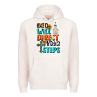 Pale Pink God Will Direct Your Steps Premium Hoodie - BundleAndBundleShop