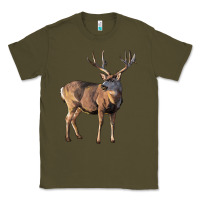 Army Green Mule Buck Deer Classic Tee - LillyAllenDesigns