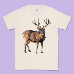 Mule Buck Deer Classic Tee Designed By Lillyallendesigns