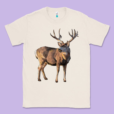 Mule Buck Deer Classic Tee Designed By Lillyallendesigns