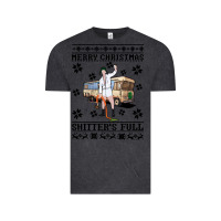 Vintage Black merry christmas shitters full Vintage Tee - artisFamous