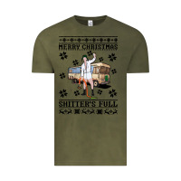 Vintage Olive merry christmas shitters full Vintage Tee - artisFamous