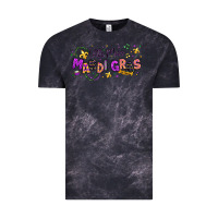 Cloud Black little miss mardi gras Vintage Tee - texasbilliewilder
