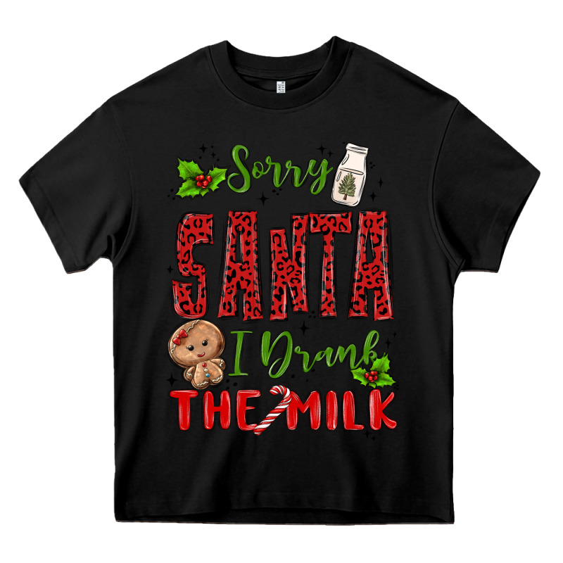 Sorry Santa ı Drank The Milk Heavy Core Tee by MaliasSmallBusiness | Teevron