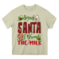 Mossy sorry santa ı drank the milk Heavy Core Tee - MaliasSmallBusiness