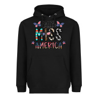 Black little miss america Heavyweight Hoodie - CowhideDigitalArt