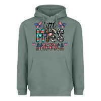 Sage little miss america Heavyweight Hoodie - CowhideDigitalArt