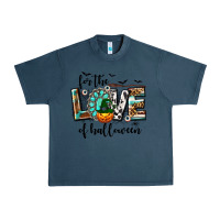 Midnight Navy Western For The Love of Halloween Urban Heavy Tee - texasbilliewilder