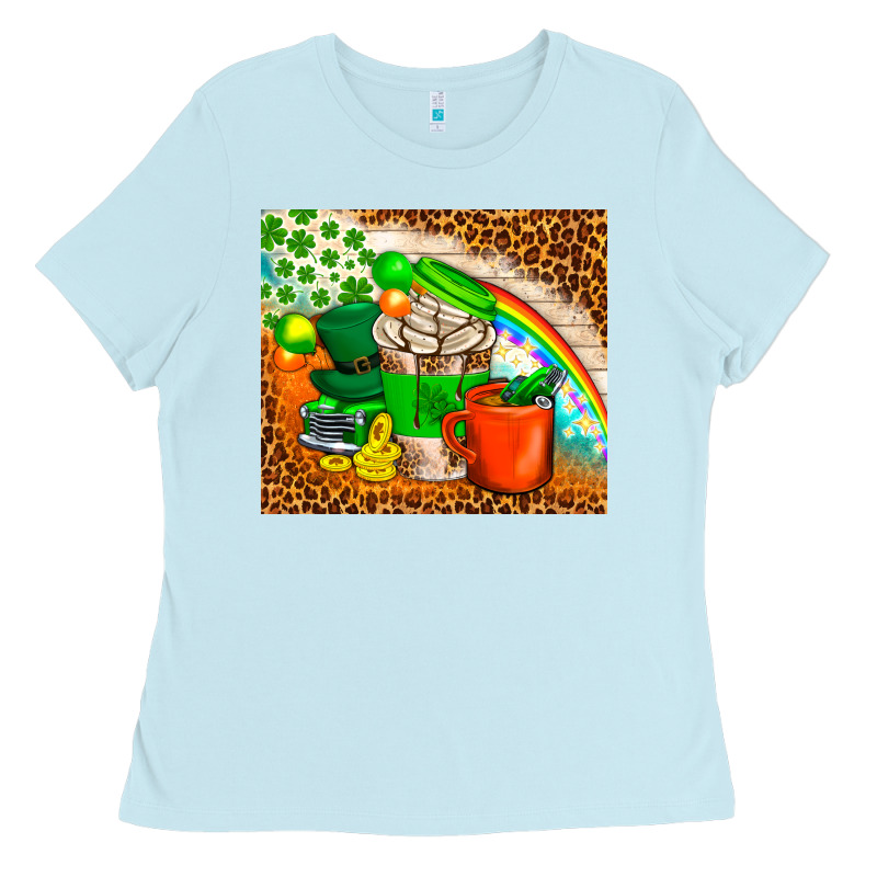 Coffee Cups St Patricks Day Tumbler Ladies Tee by BundleAndBundleShop | Teevron