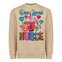 One Loved Nurse Valentines Day Frappe Coffee Heavyweight Sweatshirt | Teevron