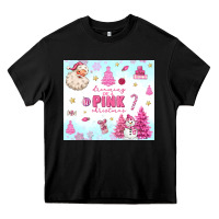 Black dreaming of a pink christmas Heavy Core Tee - MaliasSmallBusiness