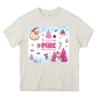 Cream dreaming of a pink christmas Heavy Core Tee - MaliasSmallBusiness