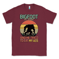 Burgundy Bigfoot is real and he tried to eat my ass Classic Tee - Bettercallsaul