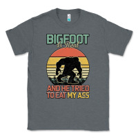 Charcoal Heather Bigfoot is real and he tried to eat my ass Classic Tee - Bettercallsaul