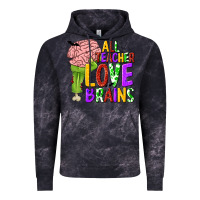 Cloud Black All Teacher Love Brains Vintage Hoodie - texasbilliewilder