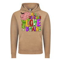 Vintage Coffee All Teacher Love Brains Vintage Hoodie - texasbilliewilder