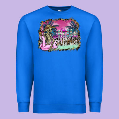 Hello Summer Premium Sweatshirt Designed By Sublimationcraftshop
