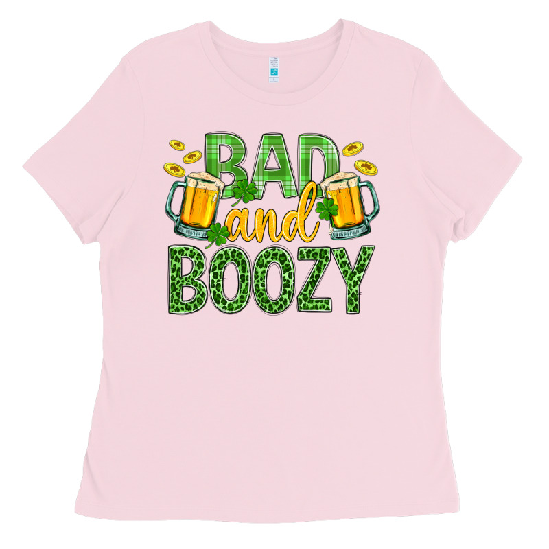 Bad And Boozy St. Patricks Ladies Tee by BundleAndBundleShop | Teevron