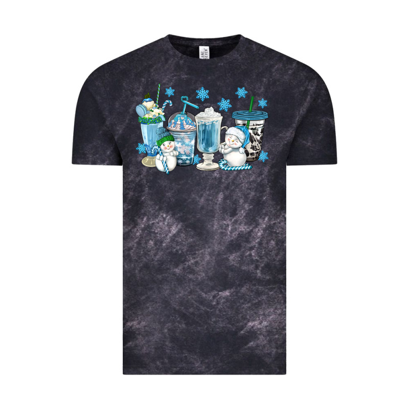 Winter Snowman Coffee Cups Vintage Tee by texasbilliewilder | Teevron