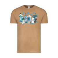 Vintage Camel winter snowman coffee cups Vintage Tee - texasbilliewilder