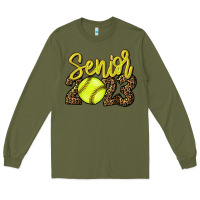 Army Green 2023 senior Softball Long Sleeve Tee - HowdyJamesFarm