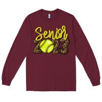 Burgundy 2023 senior Softball Long Sleeve Tee - HowdyJamesFarm