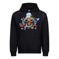 Black Christmas snow cow joy Urban Hoodie - BarkalooDesign