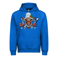 Cobalt Christmas snow cow joy Urban Hoodie - BarkalooDesign