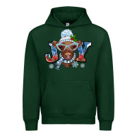 Forest Green Christmas snow cow joy Urban Hoodie - BarkalooDesign