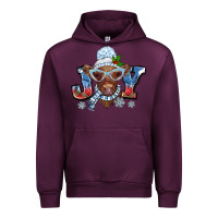 Mauve Wine Christmas snow cow joy Urban Hoodie - BarkalooDesign