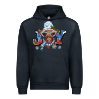 Navy Christmas snow cow joy Urban Hoodie - BarkalooDesign