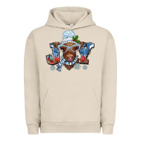 Pigment French Oak Christmas snow cow joy Urban Hoodie - BarkalooDesign