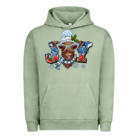 Christmas Snow Cow Joy Urban Hoodie | Teevron