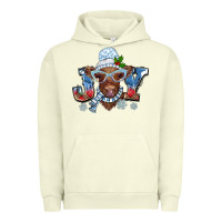 Pigment Pistachio Christmas snow cow joy Urban Hoodie - BarkalooDesign