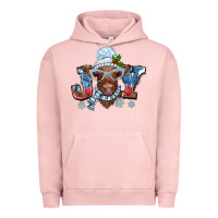 Pigment Salmon Christmas snow cow joy Urban Hoodie - BarkalooDesign