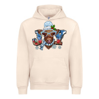 Sandshell Christmas snow cow joy Urban Hoodie - BarkalooDesign