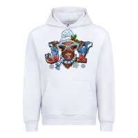 White Christmas snow cow joy Urban Hoodie - BarkalooDesign
